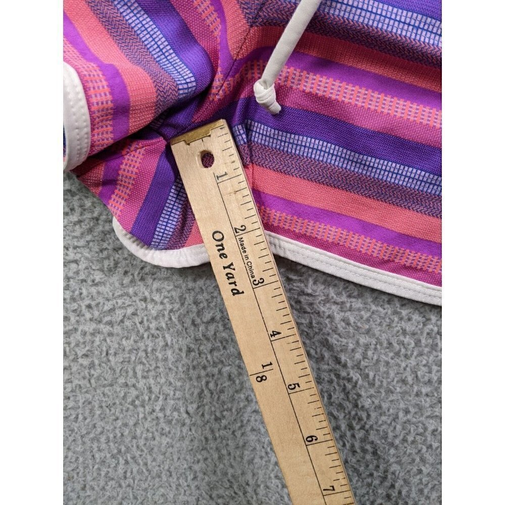 Athleta Shorts Womens Small Pink Purple Striped Athletic Running Liner Nylon - Picture 7 of 14